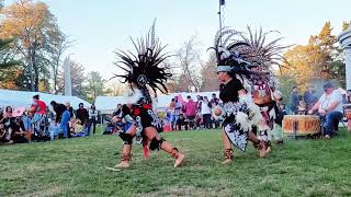 Aztec Dancers at El Día de los Muertos celebration in Columbus OH aztec dancing diademuertos [upl. by Platt]