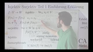 Injektiv Surjektiv Bijektiv Teil 1 Einführung Erklärung Bsp Lineare Algebra Analysis Algebra [upl. by Emeric]