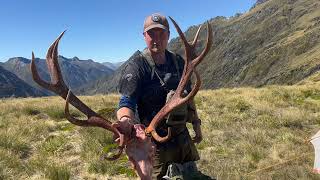 Remote Red Stags  4 Day New Zealand Mountain Hunt [upl. by Anaujit]