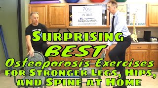 Surprising BEST Osteoporosis Exercises for Stronger Legs Hips amp Spine at Home [upl. by Berlyn]