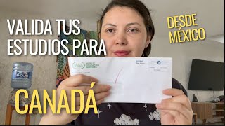 Validar estudios para Canadá  WES   ECA Canadá [upl. by Ennaeilsel]