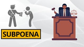 Subpoena Legal Meaning and Definition [upl. by Aicercul]