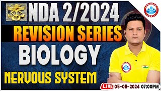 NDA 022024  NDA Biology Revision Series  Nervous System  Biology For NDA By Vikrant Sir [upl. by Riocard]