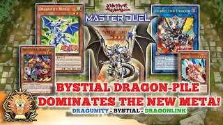 DRAGUNITY amp BYSTIAL DragonLink Deck DOMINATES the META BEST DRAGON DECK  Yugioh Master Duel [upl. by Atrim]