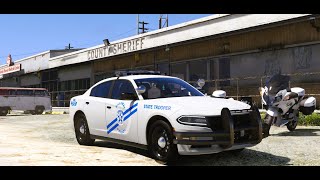 GTA 5 Playing As A CopRealistic First Person Patrol LSPDFR SAHP [upl. by Nosylla]