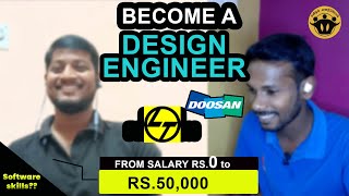 From Salary RS0 to 50000  How he became SrDesign engineer from Production  Software Skills [upl. by Laenej]