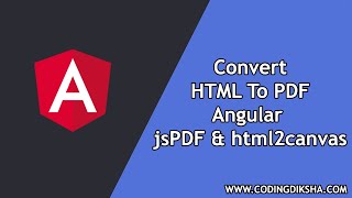 jsPDF Tutorial Angular 12 Convert HTML to PDF using jsPDF amp HTML2Canvas [upl. by Yhtorod636]