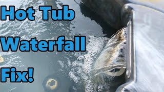 How to Fix a hot tub waterfall jet or leaky control valve [upl. by Idnerb28]