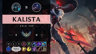 Kalista Top vs Jax  EUW Challenger Patch 1411 [upl. by Mouldon898]