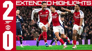 EXTENDED HIGHLIGHTS  Arsenal vs Manchester United 20  Timber Saliba earn us all three points 🙌 [upl. by Nnednarb]