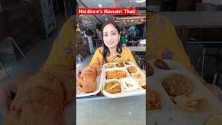 Haldiram’s Navratri Thali😀😀 navratrispecial navratrifood food minivlog foodlover [upl. by Airad]