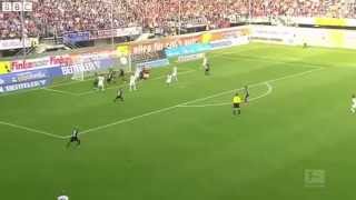 Moritz Stoppelkamp 83 metre wonder goal sets Bundesliga record [upl. by Odareg]