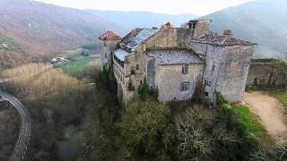 Bruniquel Castle aerial video [upl. by Suivart]