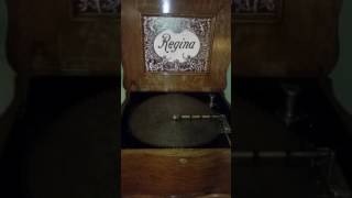 Regina 155quot Music Box Plays Regina disc 1645 quotA Trip to Coontownquot [upl. by Nettirb]