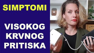 Simptomi VISOKOG KRVNOG PRITISKA hipertenzije  terapija za brzo snižavanje TA dr Bojana Mandić [upl. by Risteau]