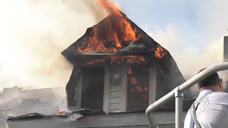 5  ALARMS 15 Homes burn in the City of Easton Pennsylvania on Memorial Day [upl. by Levins]