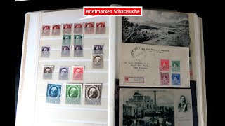 Livestream Briefmarken wertvoll Schatzsuche alte Briefe und Briefmarkensammlung Bayern [upl. by Piks716]