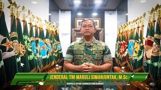 Kasad Jenderal TNI Maruli Simanjuntak mengucapkan Selamat Ulang Tahun TNI ke79 [upl. by Aristotle]