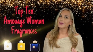 Top Ten Amouage Woman Fragrances  Perfume collection 2021 [upl. by Rowena]