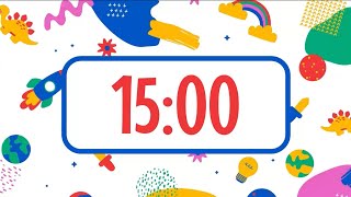 15Minute Cleanup Countdown Timer for Kids – Clean Up to Fun Pop Music [upl. by Ymmak]