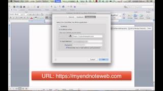 Using EndNote Web with Microsoft Word [upl. by Auohc]