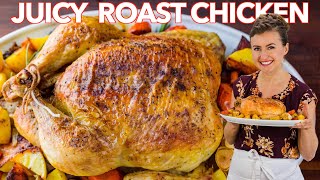 Juicy ROAST CHICKEN RECIPE  How To Cook a Whole Chicken [upl. by Zuleika]