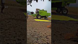 combine harvester shortvideos viralvideos farming shorts trending song youtubeshorts [upl. by Inalaek]