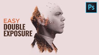 Double Exposure Effect  Photoshop Tutorial [upl. by Drice85]