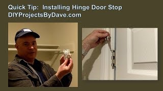 Quick DIY Installation for Hinge Pin Door Stop [upl. by Mhoj578]