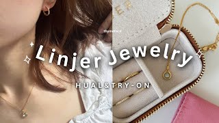 LINJER JEWELRY HAUL  UNBOXING amp REVIEW amp TRYON [upl. by Yrdua348]