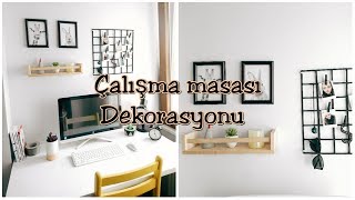 Kendin Yap  Çalışma Masası Dekorasyon  Study Desk Decor [upl. by Frame]