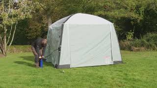 Coleman® Air Shelter M  Gazebo Pitching Video [upl. by Holihs]