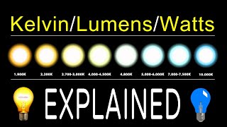 How To Chose LED Bulbs  Kelvin Lumens amp Watts EXPLAINED [upl. by Seligman678]