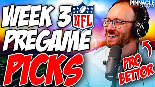 Week 3 Pregame NFL Picks amp Best Bets with Rob Pizzola  Pizza Buffet Powered by Pinnacle [upl. by Hauge816]