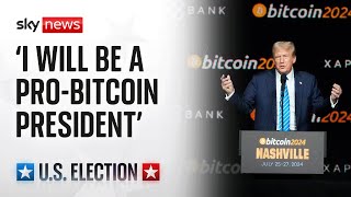 Donald Trumps Bitcoin conference speech in full [upl. by Atiuqat103]