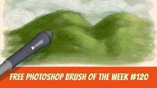 Free Photoshop Brush of The Week 120  Impasto Oil Brush for digital painting [upl. by Ernest]