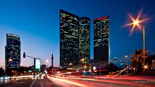 TEL AVIV AT NIGHT  RELAXING CITY WALK  Azrieli Center citywalking relaxing israel holyland [upl. by Hoebart]