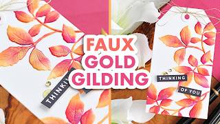 Add Faux Gold Gilding to Projects  Terrific Tags with Michelle [upl. by Feodor]