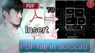 how to insert pdf into dwg How to convert pdf into dwg [upl. by Laeynad459]