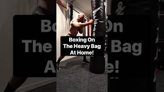 Boxing On The Heavy Bag At Home 👊🐉🔥 shorts boxing fitover50 [upl. by Joyan]