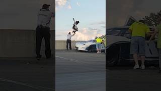 NASCAR driver jumps on racecar nascar [upl. by Connel]