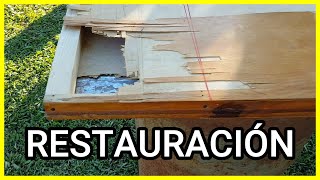 COMO restaurar una PUERTA placa TUTORIAL [upl. by Aicul999]