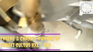 Find Suzuki Cultus vxl and vxr Engine and Chassis number [upl. by Oretna]