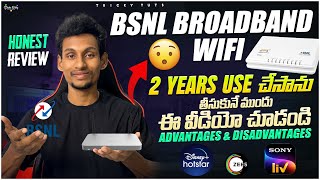 BSNL WIFI HONEST REVIEW  Bsnl Broadband Review After Using 2 Years  Bsnl Fiber Review 2024 Telugu [upl. by Tooley]