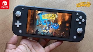 Destroy All Humans Nintendo Switch Lite Gameplay [upl. by Stiegler]