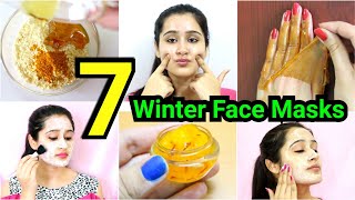 7 Winter HOMEMADE FACEMASKS for DRY SKIN DULL SKIN ANTI  AGING  COMPILATION of face masks [upl. by Ahsiram]