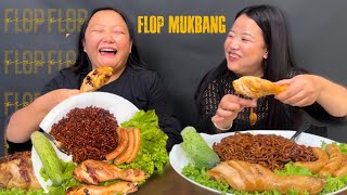 BLACK BEAN NOODLE amp CHICKEN LEG PIECEKASTO MUKBANG HO YO [upl. by Kristine]