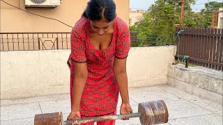 Beautiful Girl Exercise Daily Routine  Pakistani Yoga Girl Workout Vlog  Pakfamilyvlog Village [upl. by Zohar]