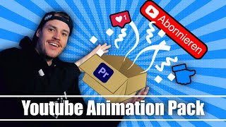 Youtube Animation Pack  Über 200 ANPASSBARE Animationen Endcards und mehr für DEIN Youtube Video [upl. by Ernesto]