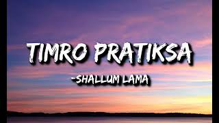 Shallum Lama  Timro pratiksha Lyrics  Kasari byekta garu [upl. by Tedmann]